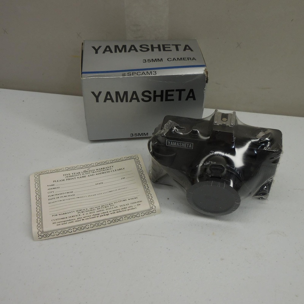 Yamasheta 35mm Film Camera SPCAM3 Fixed Focus Vintage Point and Shoot New in Box